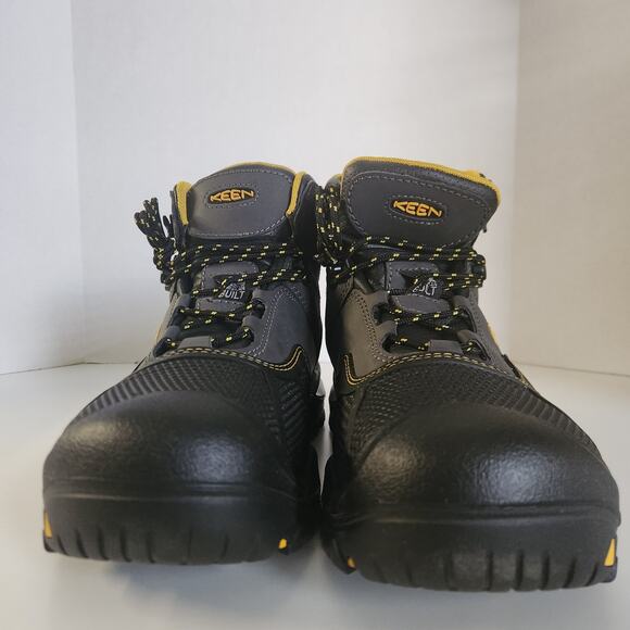 KEEN Utility mens Logandale Mid Steel Toe Waterproof Work Shoe, Black, 10 US - Picture 3 of 10